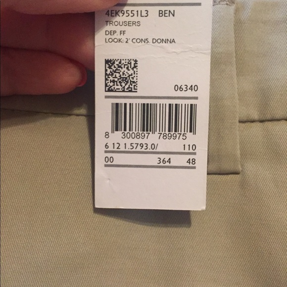 Mens Benetton Khaki slacks size 48 new with tag - Picture 3 of 3